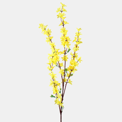 Keltainen forsythia tekokukkaoksa 110 cm - Tekokukat
