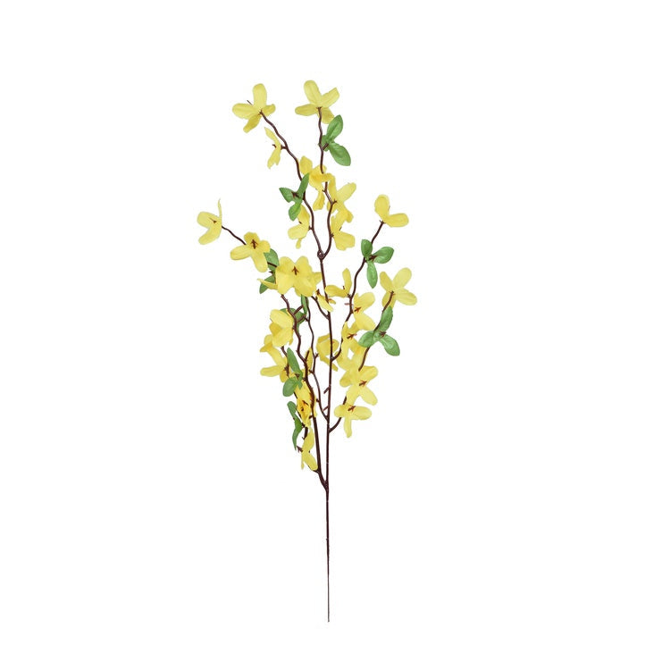 Keltainen forsythia tekokukkaoksa 58 cm - Tekokukat