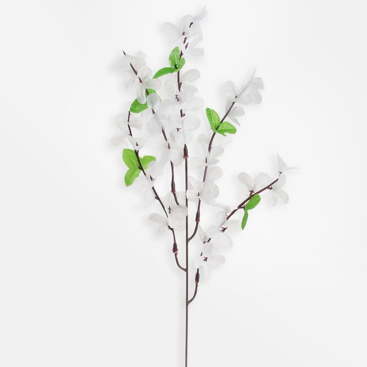 Valkoinen forsythia tekokukkaoksa 51 cm - Tekokukat