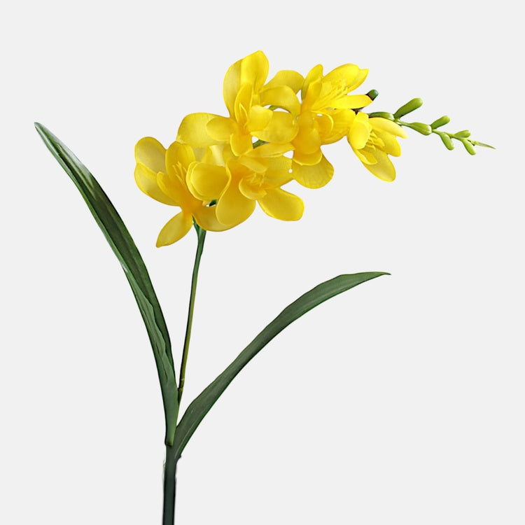 Keltainen freesia tekokukka 56 cm - Tekokukat