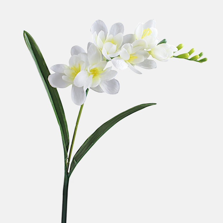 Kermanvärinen freesia tekokukka 56 cm - Tekokukat