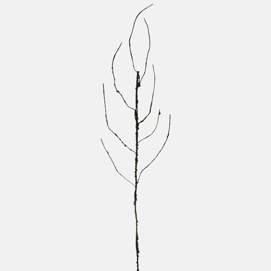Harmaa lehdettömät koristeoksa 100 cm - Tekokukat