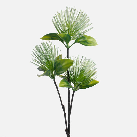 Valkoinen ohdake tekokukkaoksä 47 cm - Tekokukat