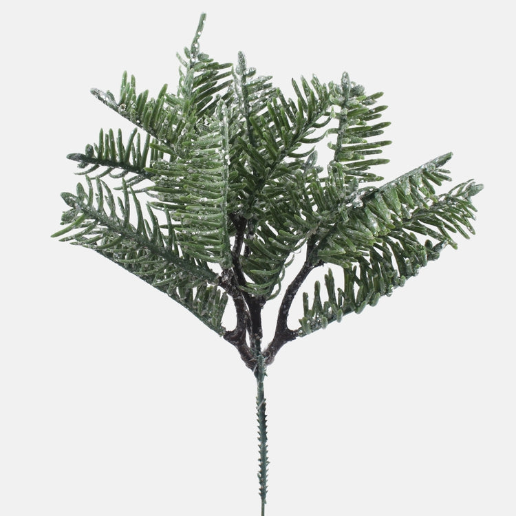 Huurteinen kuusi tekooksa 26 cm - Tekokukat