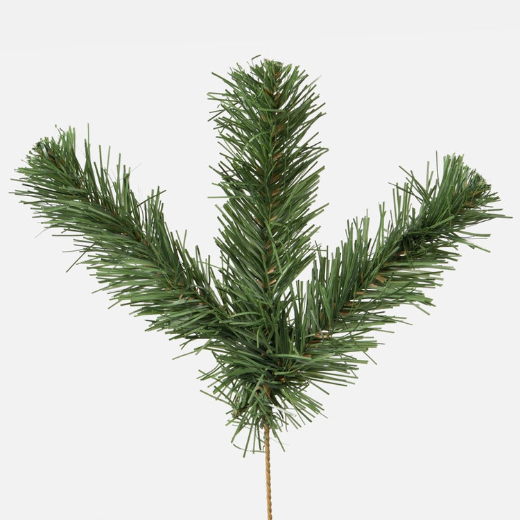 Mänty tekokasvin oksa vihreä 35 cm - Tekokukat