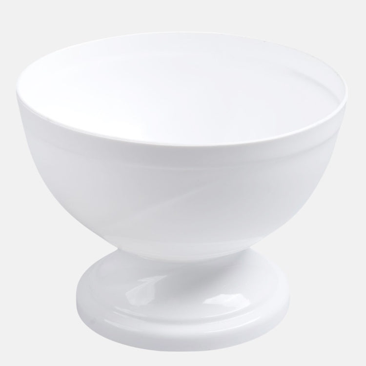 Valge plastikust lillepott 21 cm - Kunstlilled