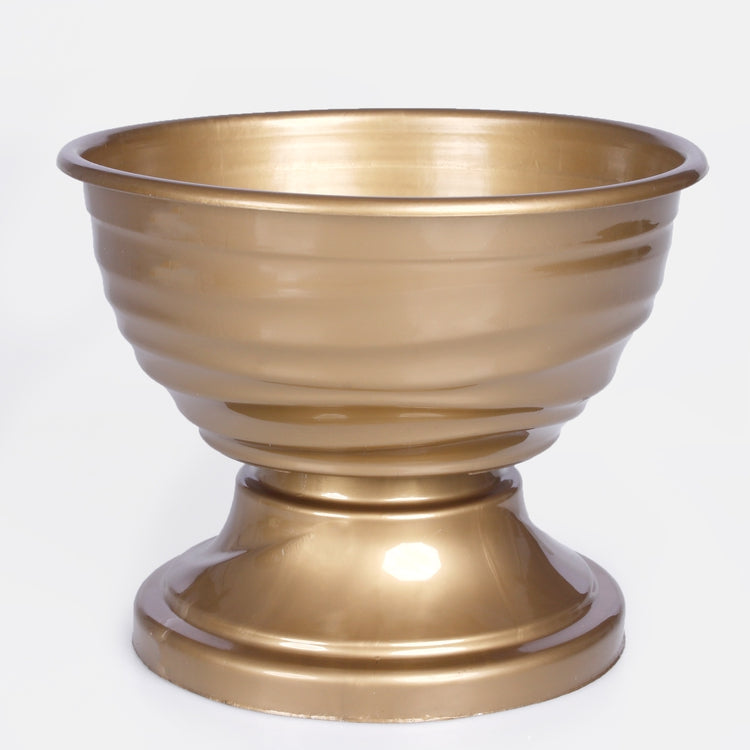 Kullanvärinen kukkaruukku 18 cm - Tekokukat