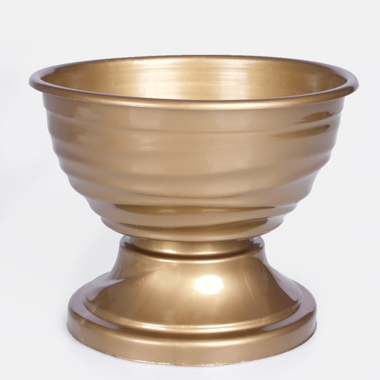 Kullavärvi lillepott 18 cm - Kunstlilled