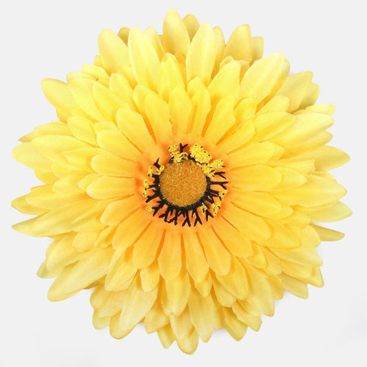 Keltainen gerbera tekokukkapää Ø15 cm - Tekokukat