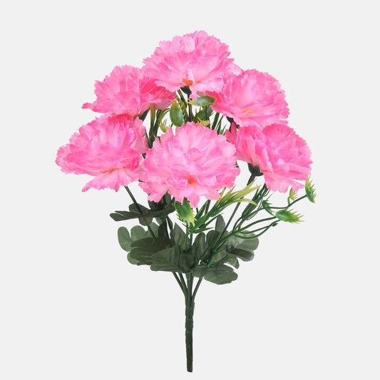 Neilikka tekokukkakimppu vaaleanpunainen 30 cm - Tekokukat