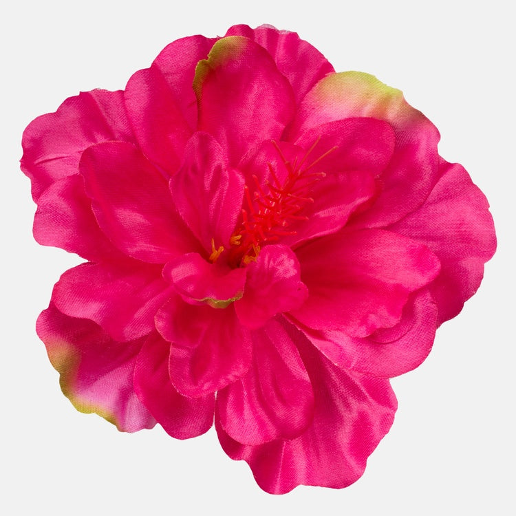Viininpunainen satiinihibiskus tekokukkapää Ø14 cm - Tekokukat