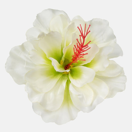 Kermanvärinen satiinihibiskus tekokukkapää Ø14 cm - Tekokukat