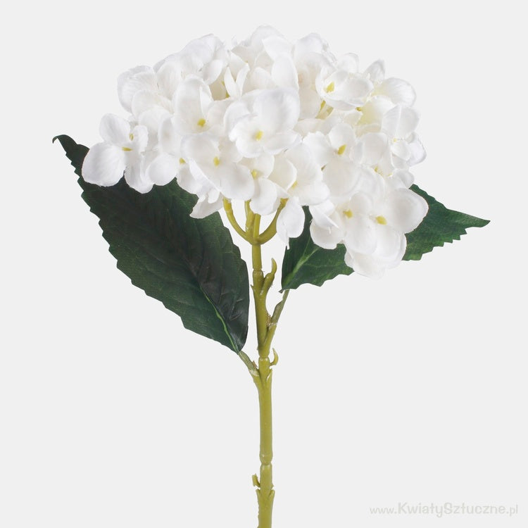 Valge hortensia kunstlill 46 cm - Kunstlilled