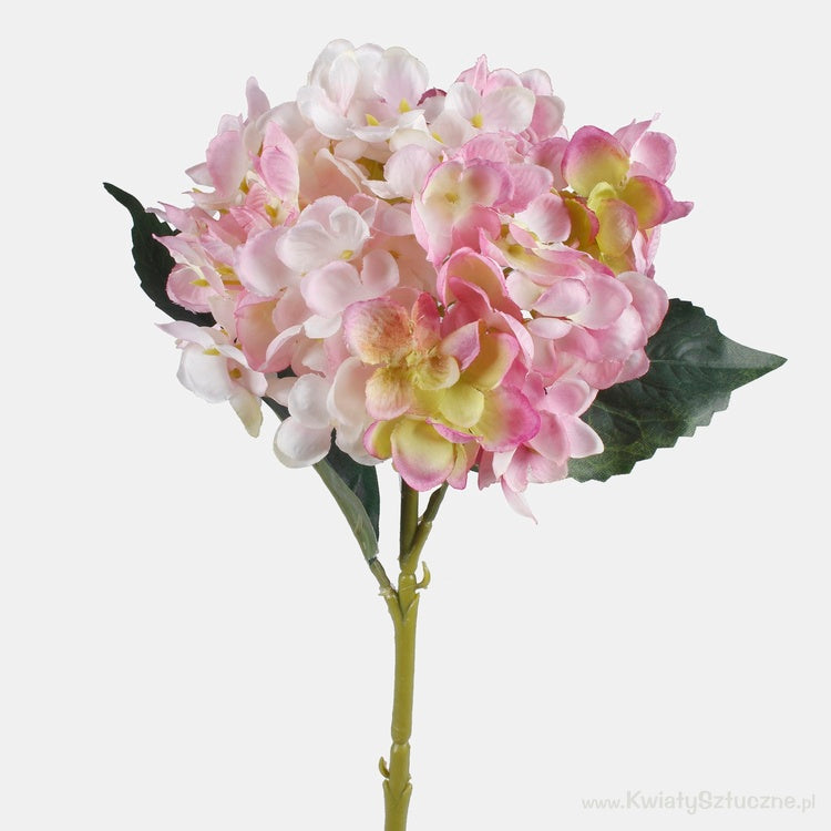Vaaleanpunainen hortensiaoksa 46 cm - Tekokukat