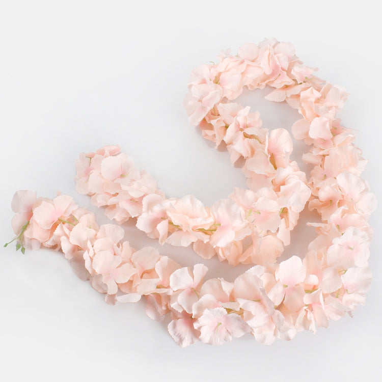 Vaaleanpersikanvärinen hortensia tekoköynnös 170 cm - Tekokukat