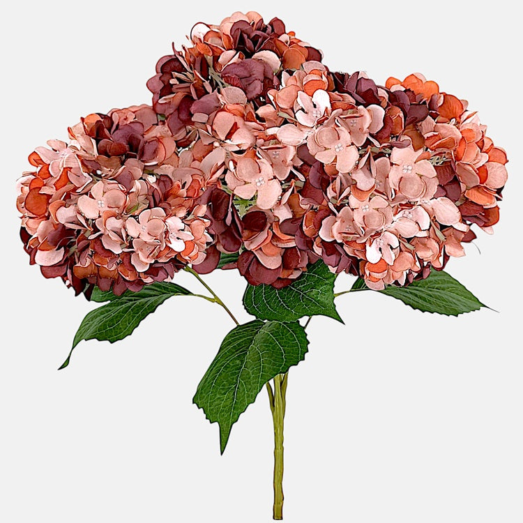 Roosa hortensia kunstlillekimp 40 cm - Kunstlilled