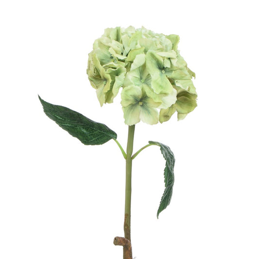Vihreä hortensia tekokukka kumi 60 cm - Tekokukat