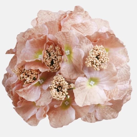 Beež hortensia õiepea Ø16 cm - Kunstlilled