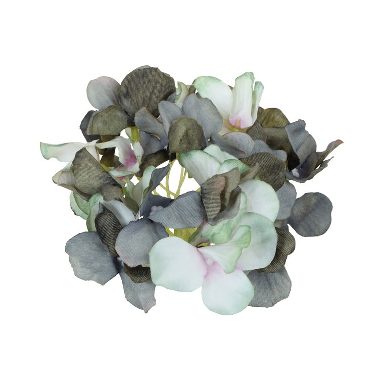 Hortensia tekokukan kukkapää vihreä Ø14 cm - Tekokukat