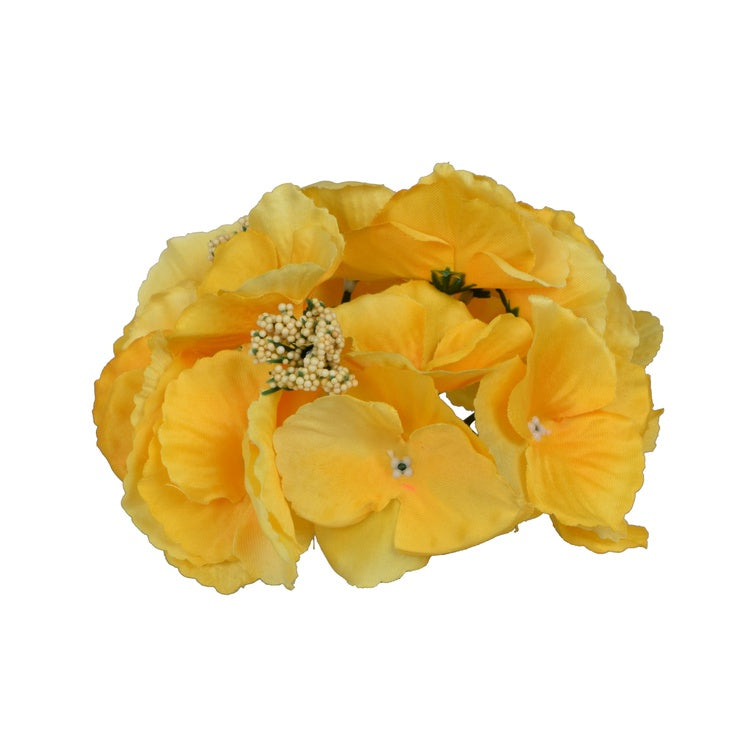 Oranssi hortensia tekokukan kukkapää Ø17 cm - Tekokukat