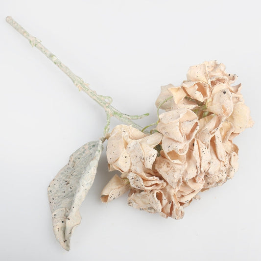Beige hortensia tekokukka 34 cm - Tekokukat