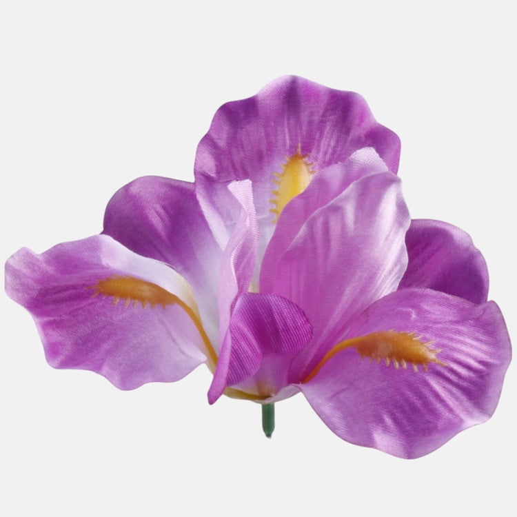 Violetti iiris tekokukkapää Ø10 cm - Tekokukat