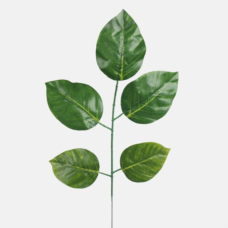 Lehmuksen oksa tekokasvi vihreä 55 cm - Tekokukat