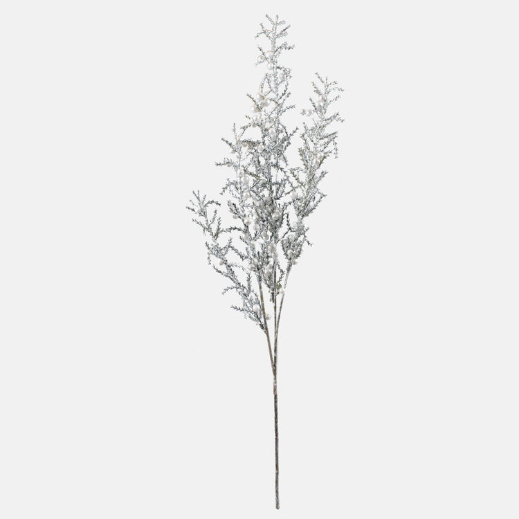 Hõbedased kadaka kunstoksad 55 cm - Kunstlilled
