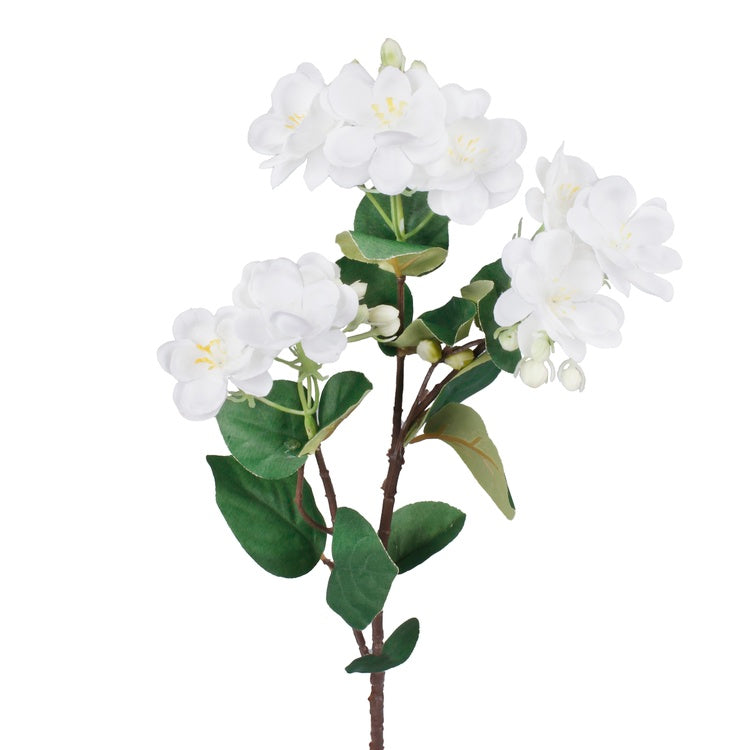Valkoinen jasmiini tekokukka 60 cm - Tekokukat