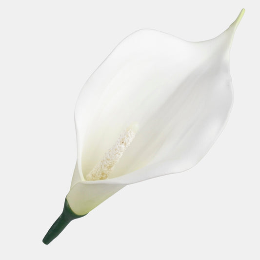 Mini kalla tekokukan pää kermanvärinen 13 cm - Tekokukat
