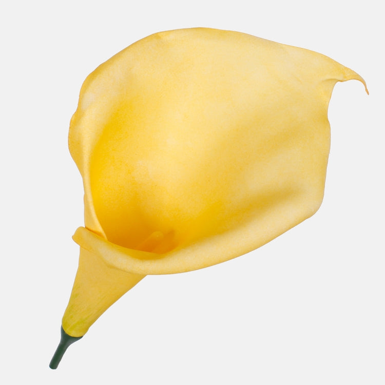 Kalla tekokukan kukkapää keltainen 19 cm - Tekokukat