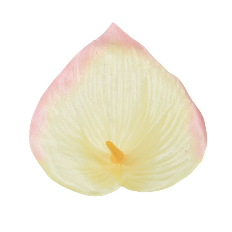 Kreemjas satiinvärvi kunstlillepea Ø12 cm - Kunstlilled