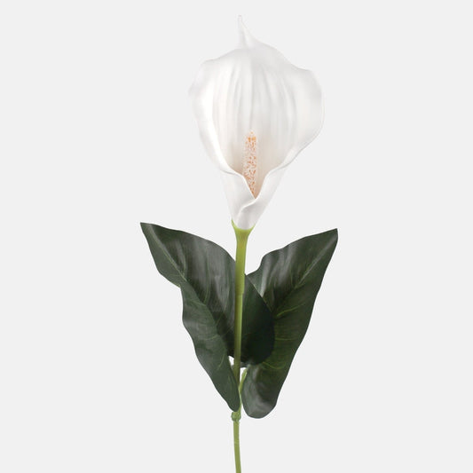 Valkoinen kalla tekokukka 65 cm - Tekokukat