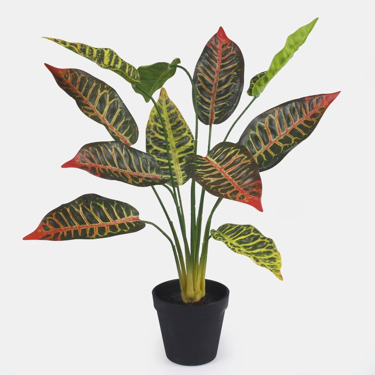 Croton tehistaim rohekaspunane 49 cm - Kunstlilled