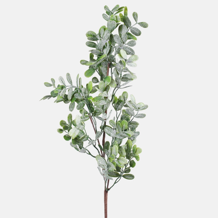 Glitterligusterin tekokasvin oksa vihreä 72 cm - Tekokukat