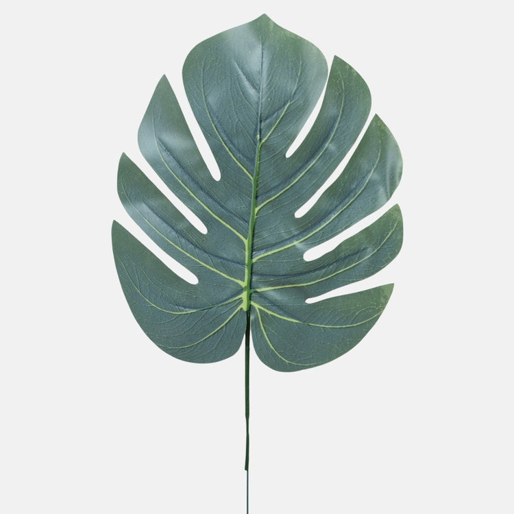 Kumipintainen monstera tekolehti vihreä 45 cm - Tekokukat
