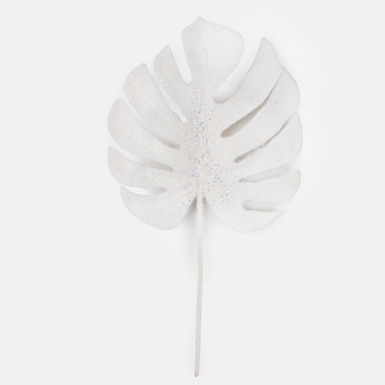 Lumipeitteinen monstera tekolehti valkoinen 59 cm - Tekokukat