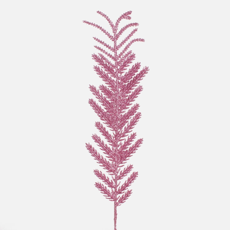 Roosa sõnajala oksa sädelus 33 cm - Kunstlilled