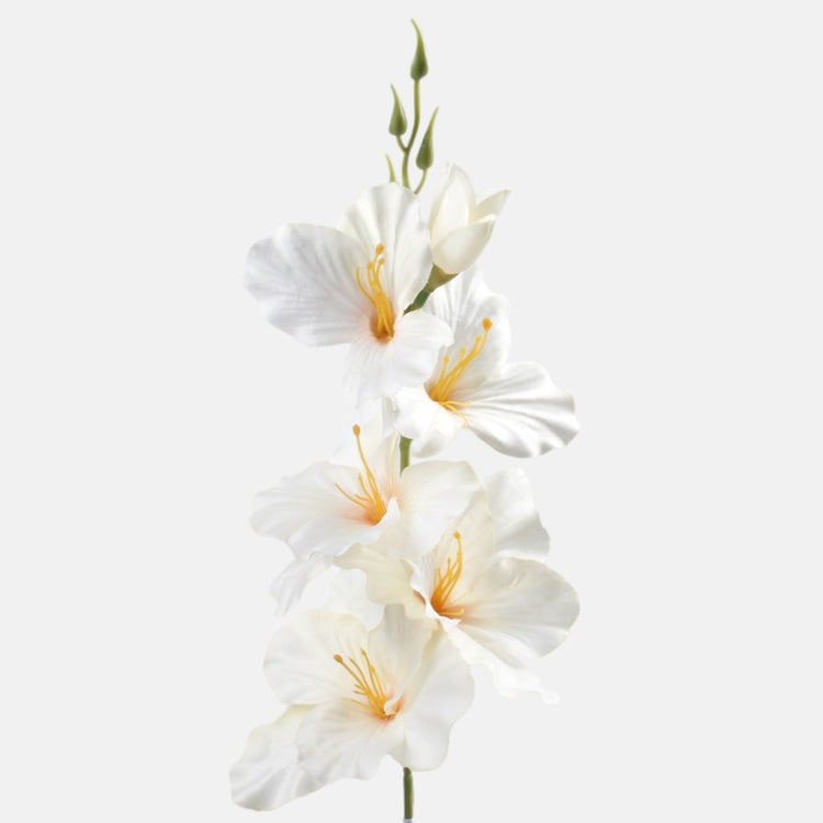 Kermanvärinen satiini gladiolus tekokukka 55 cm - Tekokukat