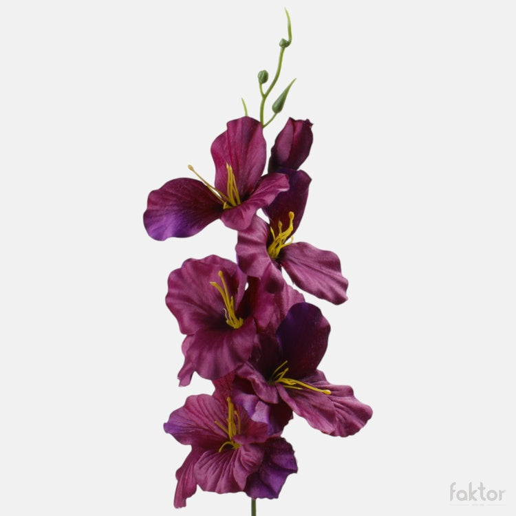 Violetti gladiolus satiininen tekokukka 55 cm - Tekokukat