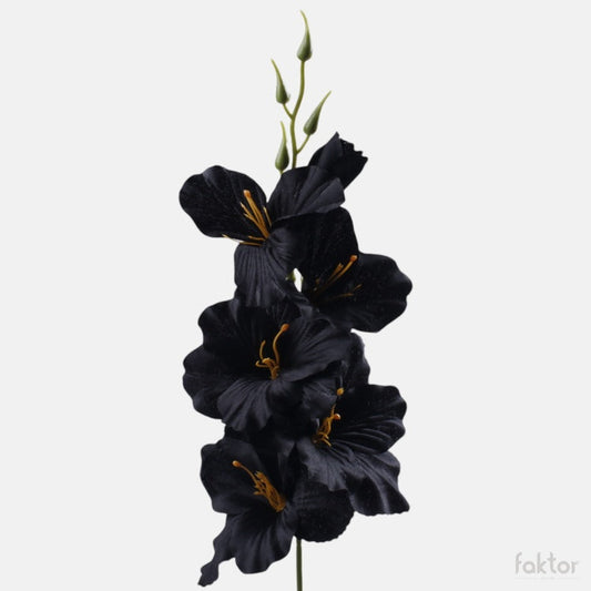 Must gladiool kunstlill satiin 55 cm - Kunstlilled
