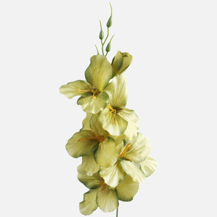Vihreä satiininen gladiolus tekokukka 55 cm - Tekokukat