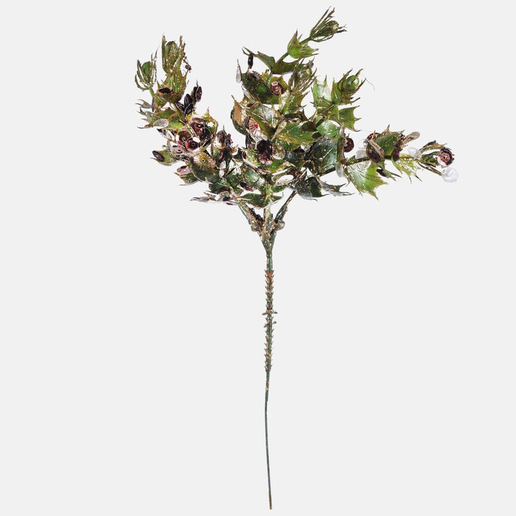 Koristeellinen myrtti teko-oksa vihreä-kulta 25 cm - Tekokukat