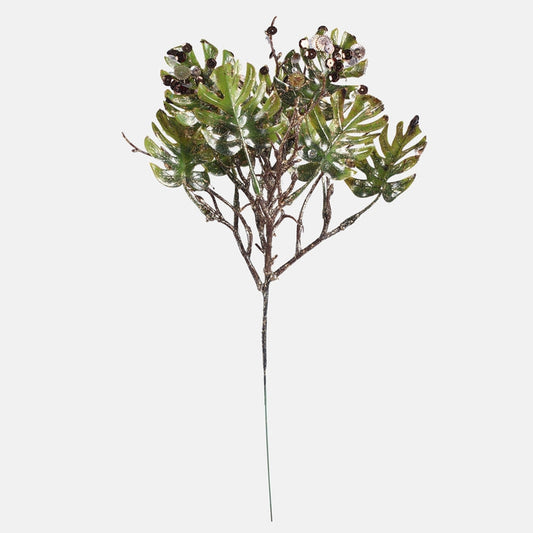 Säraga roheline monstera kaunistus 34 cm - Kunstlilled
