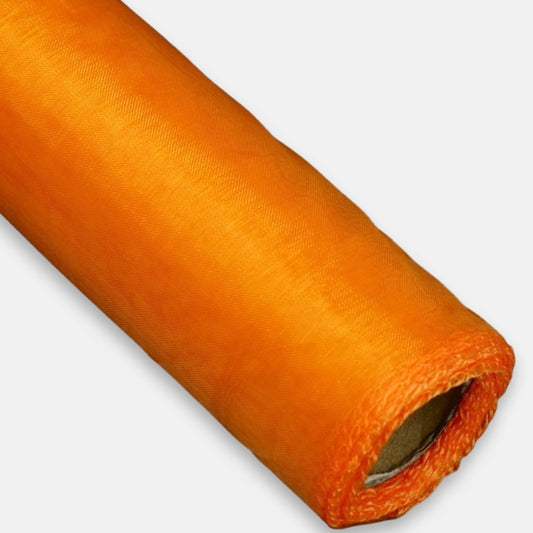 Oranssi organza-kangas 40 cm 820 cm - Tekokukat