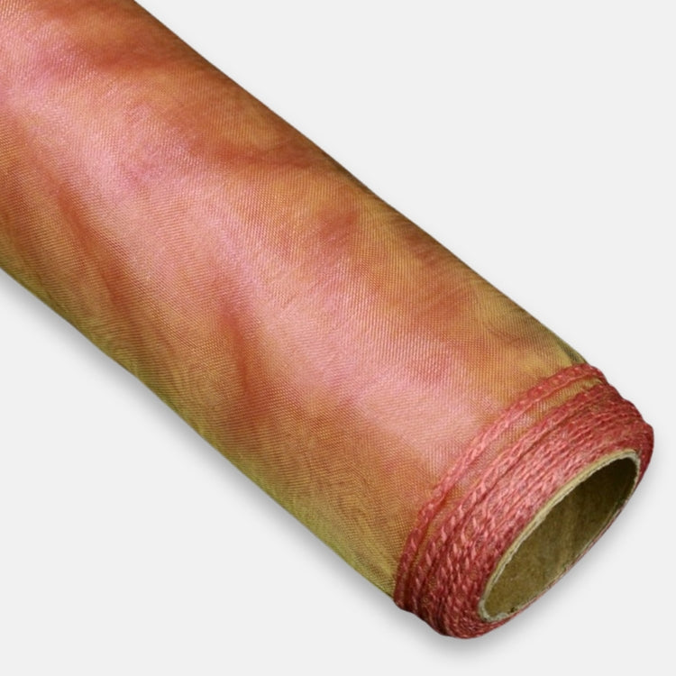 Kirsikanvärinen organza-kangas 40 cm x 823 cm - Tekokukat