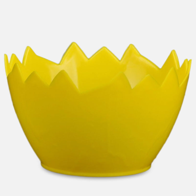 Keltainen pääsiäisruukunsuoja 12 cm - Tekokukat