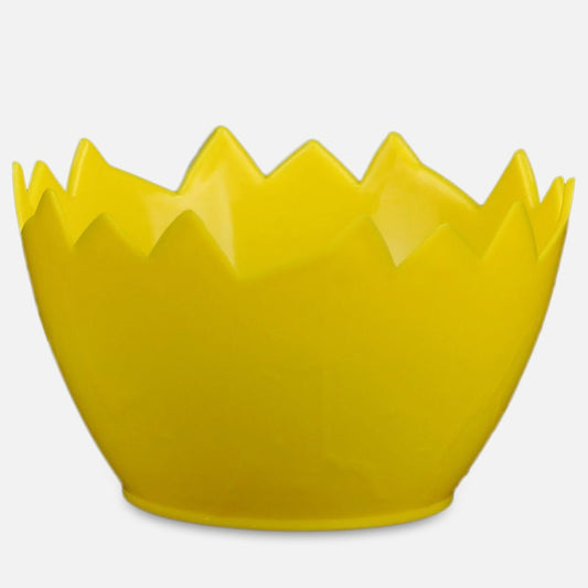 Keltainen pääsiäisruukunsuoja 12 cm - Tekokukat