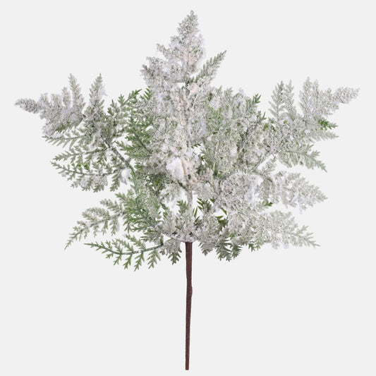 Saniaisenoksa lumisella efektillä 40 cm - Tekokukat