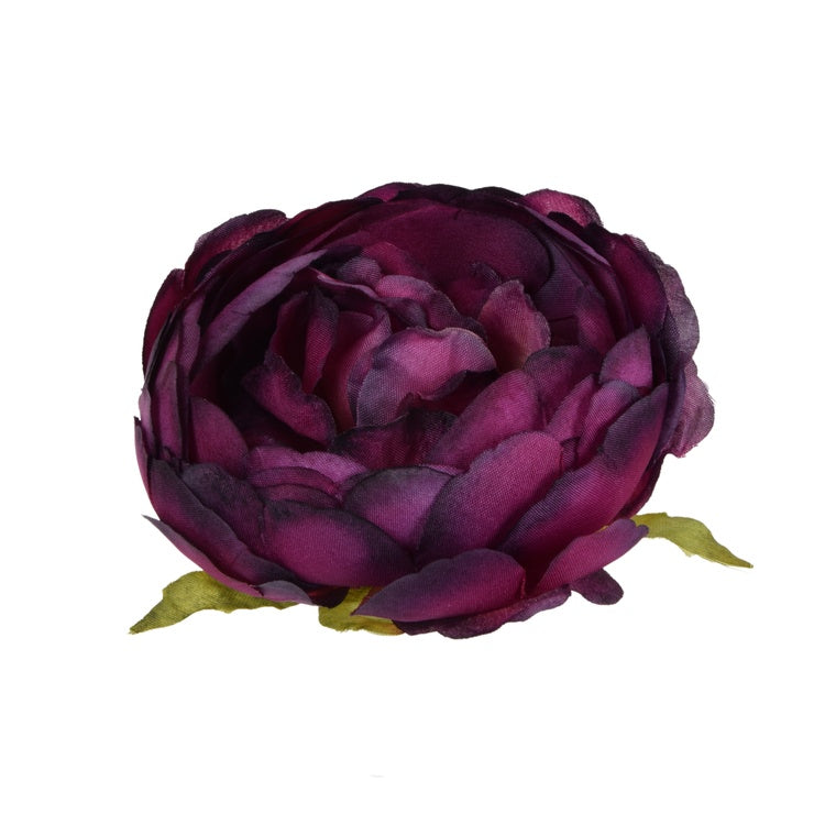 Pionin tekokukan pää tummanvioletti Ø9 cm - Tekokukat